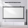 FUREMA 60in 72in Movie Screen, Manual Pull Down Projector Screen, Outdoor Indoor Projector Screen for Home Theater, Wall-Mounted, Support HD 3D 4K 4:3 16:9 (Size : 60inch-4:3) view 2
