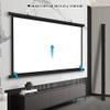 FUREMA 60in 72in Movie Screen, Manual Pull Down Projector Screen, Outdoor Indoor Projector Screen for Home Theater, Wall-Mounted, Support HD 3D 4K 4:3 16:9 (Size : 60inch-4:3) view 3