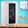 Pyle Wall Mount Home Speaker System with Bluetooth - 300W Active Passive 5.25" Subwoofer 0.5" Tweeter Set & 200W Peak Bluetooth Stereo Power Amplifier with LED Display view 3