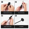 6pcs Cable Routing Kit for Starlink, Silicone Cable Pass Through Bushings for 1 Inch Wall Hole Cable Wall Wire Cord Grommet Cable Mounting Accessories for Starlink Ethernet Cable(Black) view 4