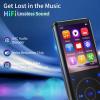RUIZU 64GB MP3 Player with Bluetooth 5.3, Speaker, 2.4 inch Screen, Portable Music Player for Sport Running, FM Radio, Voice Recorder, Digital Audio Video Shuffle Playback, Support 128GB Micro SD Card view 3