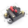 NFRFK 50A 60A 80A 100A 150A 200A 250A 300A 12-48V Car Audio Amplifier Circuit Breaker Fuse Holder Stereo Amplifier Refit (Color : 100A) view 3