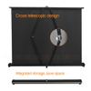 FUREMA Outdoor Portable Projector Screen 30in 40in 50in Tabletop Manual Pull Up Screens Mobile Standing HD Projection Screen for Home Cinema Travel Camping Business (Size : 40inch-16:9) view 4