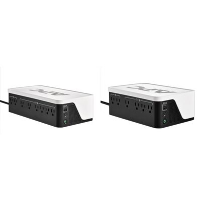 APC UPS Battery Backup Bundle with 1050VA (600W) UPS with 6 Outlets & 700VA (420W) UPS with 4 Outlets