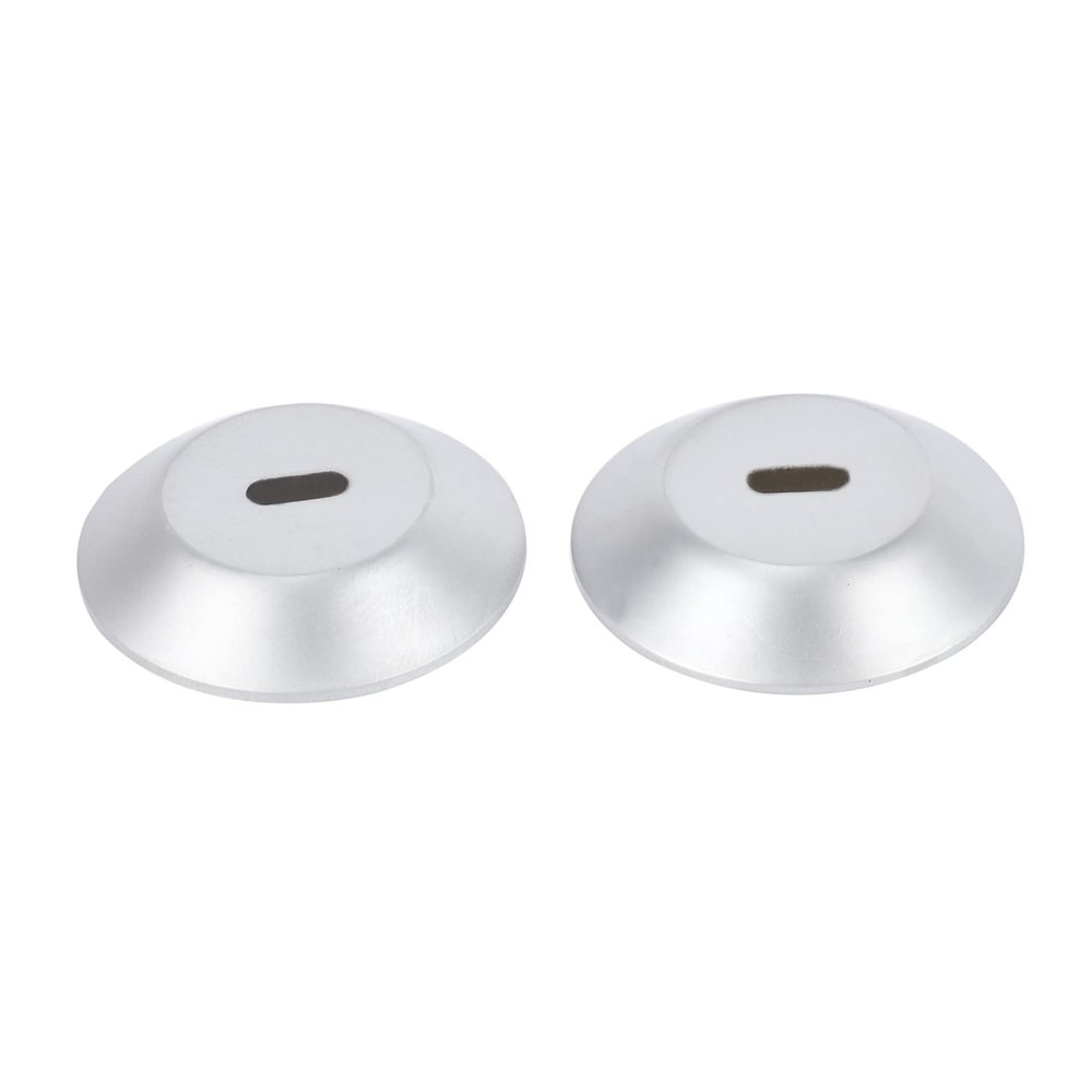 Pasuihcay Adhesive Security Plate with Slot for Cables to Lock Down Laptops, Tablets, Monitors and Other Devices (Silver 2 Pack)