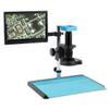 Microscope Kit Video Microscope Camera 55MP 4K 2K HDMI USB 130X 180X 300X Zoom Boom Stand Multi Axis Digital Electronic Lab Industrial Video Microscope Camera Set Microscope Lens Adapters ( Color : B view 1