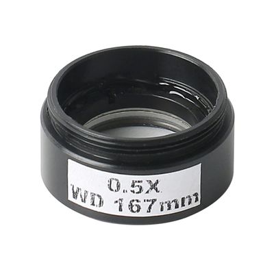 JOEBO Microscope Kit 0.5X 2.0X Glass Auxiliary Objective Lens for 200X 400X Big Depth Video Microscope Microscope Lens Adapters (Color : 0.5X)