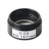 JOEBO Microscope Kit 0.5X 2.0X Glass Auxiliary Objective Lens for 200X 400X Big Depth Video Microscope Microscope Lens Adapters (Color : 0.5X) view 1