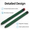 AZF Classic Design Pencil Case for Samsung Galaxy Tab S6 Lite/S10 Lite S Pen,Comfortable Grip Non-Slip Silicone Case, Supports Magnetic Wireless Charging (Midnight Green) view 2