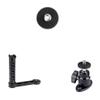 CAMVATE 1/4" Female to 3/8" Male Adapter + 1/4"-20 Mini Ball Head + Universal L Bracket Handle view 1