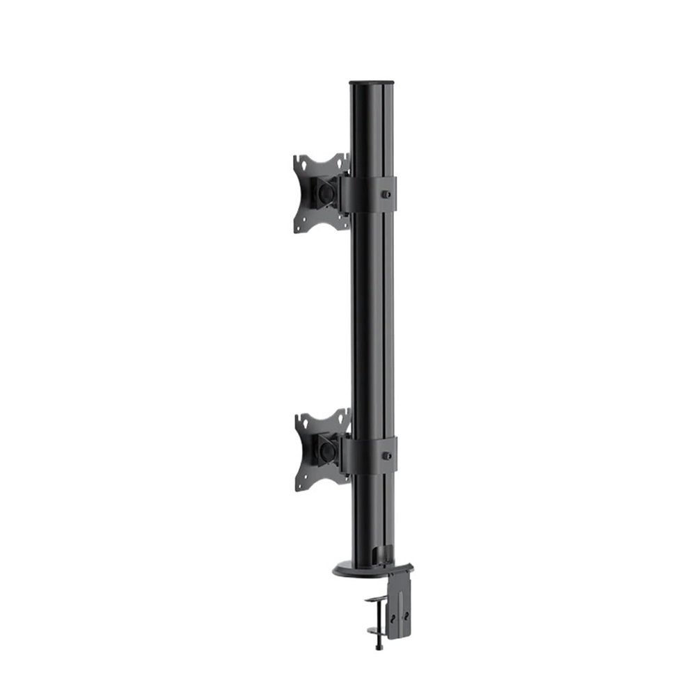 AVXANKTG Dual Monitor Arm Monitor Stand 32"-49" Load 0-15kg Each Vesa Support Bracket Desktop Mount (Color : Black)