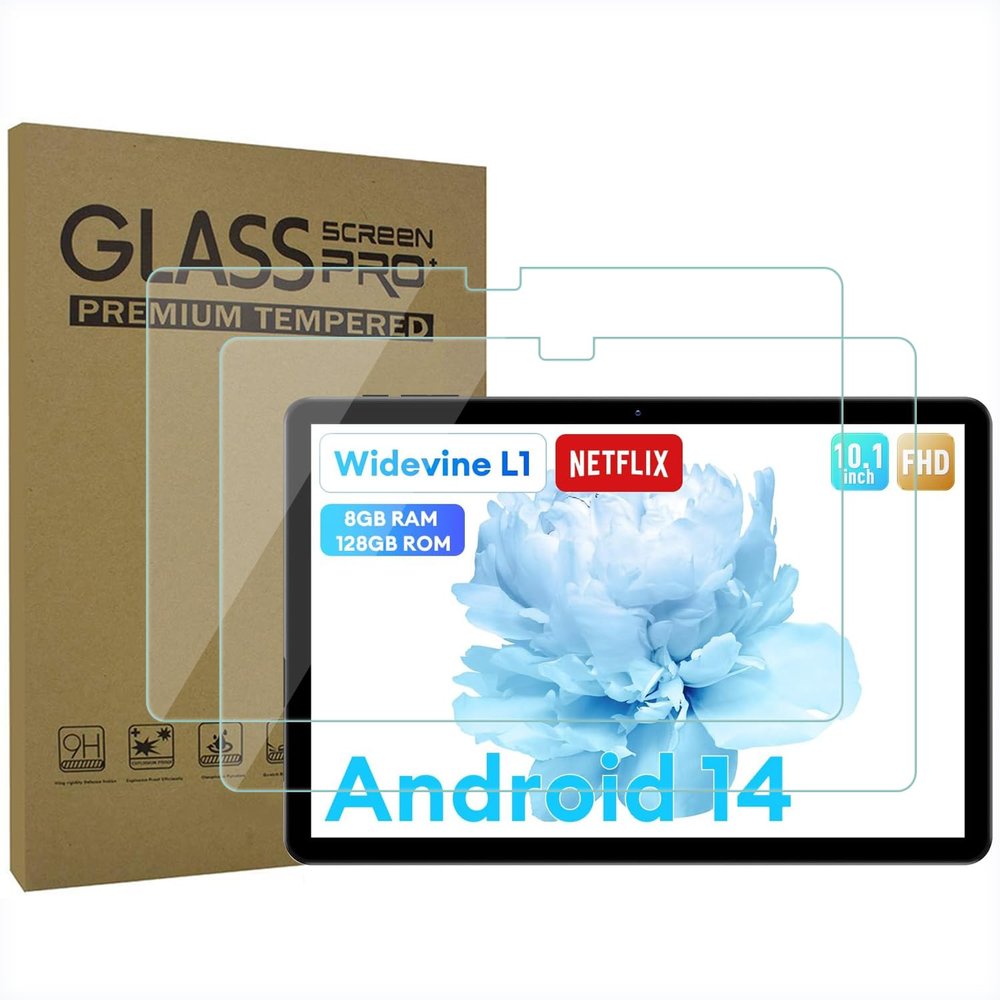 AIJAKO 2-Pack Tablet Screen Protector for Headwolf WPad5 Android 14 Tablet 10 inch, Tempered Glass Film for Headwolf WPad5, Anti-Scratch 9H Hardness, SWPad5FG