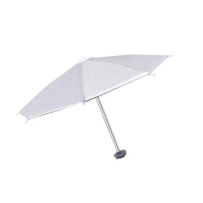 BaotyJie 27cm Umbrella for Camera with Hot Shoe Mount Rain Cover Sturdy Waterproof Shade Protector, Silvery