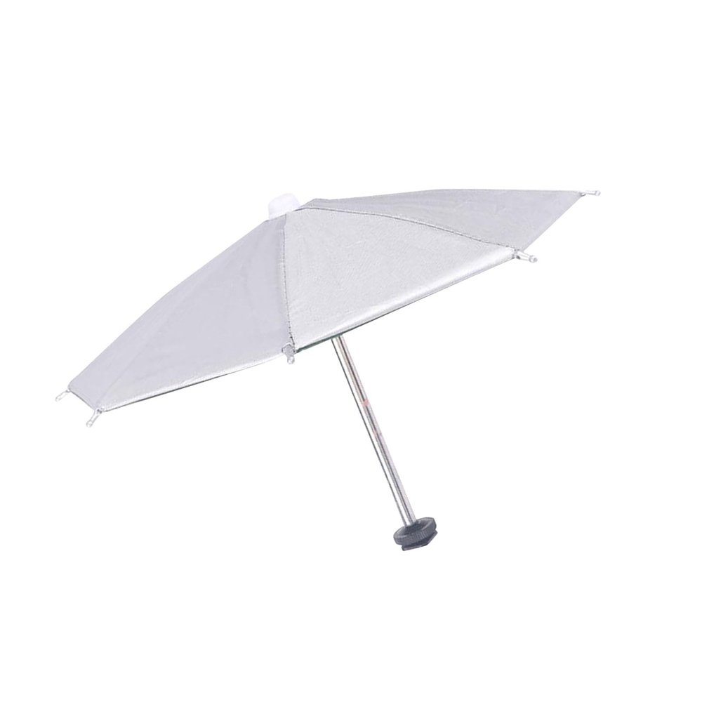 BaotyJie 27cm Umbrella for Camera with Hot Shoe Mount Rain Cover Sturdy Waterproof Shade Protector, Silvery
