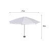 BaotyJie 27cm Umbrella for Camera with Hot Shoe Mount Rain Cover Sturdy Waterproof Shade Protector, Silvery view 3