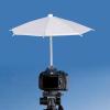 BaotyJie 27cm Umbrella for Camera with Hot Shoe Mount Rain Cover Sturdy Waterproof Shade Protector, Silvery view 4