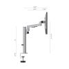 AVXANKTG Desk clamp Monitor Stand, 360 Rotation, 8kg Load Capacity, Suitable for 17-32 inch Monitor Screens view 2