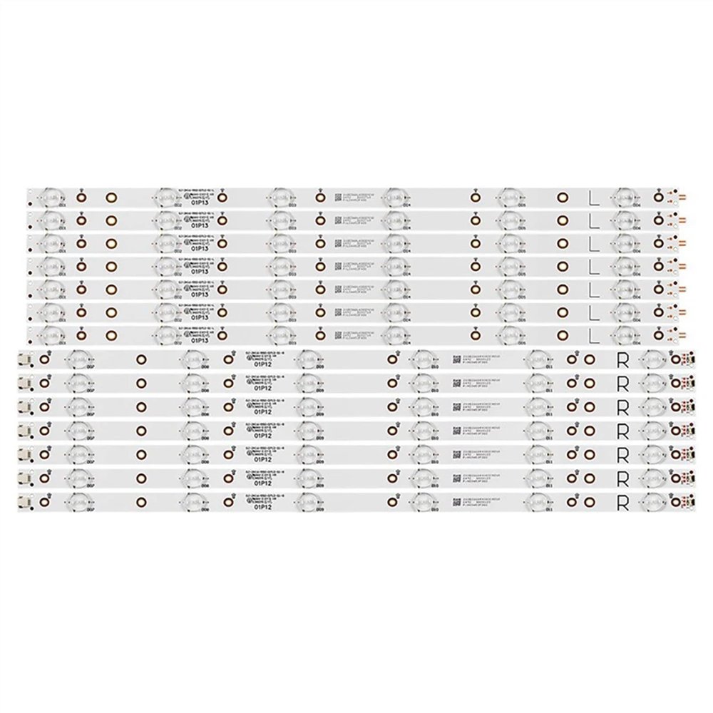 UFDIPLMY 28PCS(2TV) LED Backlight Strip Compatible with Philips 55" TV GJ-2K16-550-D712 55PUT6400 55PUH6400 55PUK6400/12 LB55037 V1_03 12 Lamps (Color : 2TV(28pcs))