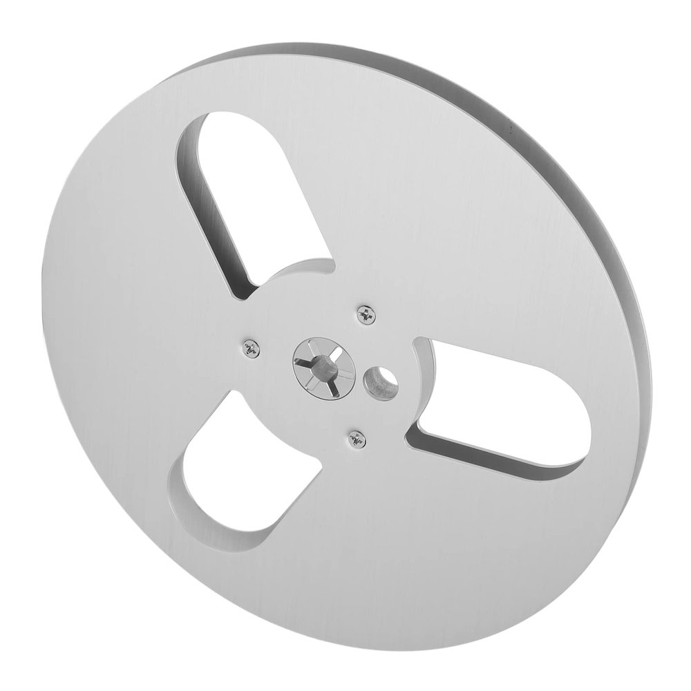 Reel to Spool Tape, 3 Hole Aluminum Alloy, 1/4 Inch Ribbon Reel Replacement, 7 Inch Long Lasting Recording Tape, Compatible