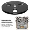 1/4 Inch and 7 Inch Empty Ribbon Spool, Aluminum Alloy Open Spool, Pickup Reel for NAB Black view 4