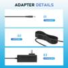 12V Power Supply 36W AC 100V-240V to DC 12Volt 3amp AC/DC Charger Power Cord 12V 2.5A 2A 1.5A 1A 800mA 500mA Compatible with Security Camera GPS Webcam Microphone Receiver view 2