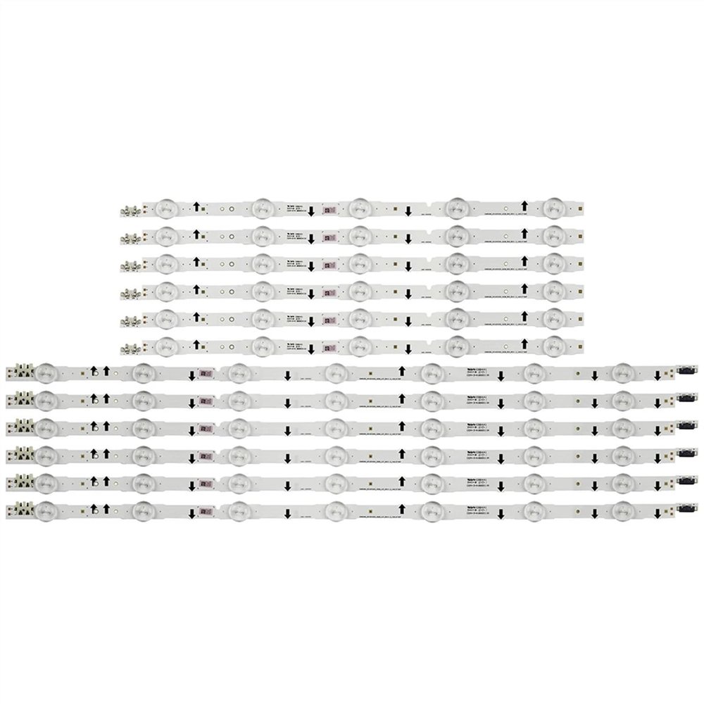 UFDIPLMY 2TV(24pcs) LED Backlight Strip Compatible with Samsung 50" TV D4GE-500DCA-R2 D4GE-500DCB-R2 UE50H6350 UN50J5500AF UE50H6200 UE50H5000 UE50H5030 (Color : 1TV(12pcs))