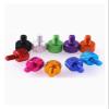 1Pcs -20Pcs M3x4mm/5mm Colourful Aluminum Knurled Head Computer Case Screw Hand Tighten Thumb Screws (Color : Orange, Size : M3x5mm 5PCS) view 2