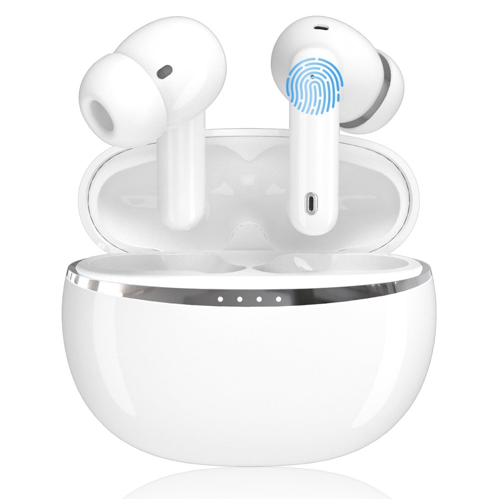 HEING Wireless Ear Buds, Wireless Bluetooth Earbuds,Sport Ear Buds Workout Headphones ANC and ENC Noise Cancelling, IP7 Waterproof Running in-Ear Earphones for Phone Laptop TV