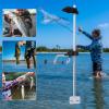 Universal Portable Transducer Bracket, Adjustable 360 Rotating Fish Finder Mount for Kayak & Boat, Heavy-Duty Aluminum & Nylon Holder Fits All Fishing Rods & Sonars (3.15" Clamp) view 3