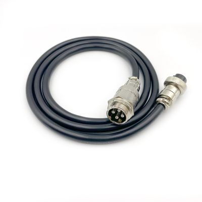 BOUUNCIY 19.69 ft GX20 4 Pin Male to Female Head Aviation Cordset, GX20 4Pins Female to Male Connector Electrical Cable Panel Mount Circular Metal Aviation Adapter Cordset for Ships 17AWG (6meter)