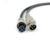 BOUUNCIY 19.69 ft GX20 4 Pin Male to Female Head Aviation Cordset, GX20 4Pins Female to Male Connector Electrical Cable Panel Mount Circular Metal Aviation Adapter Cordset for Ships 17AWG (6meter) view 2