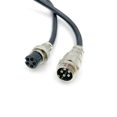 BOUUNCIY 29.53 ft GX20 5 Pin Male to Female Head Aviation Cordset, GX20 5Pins Female to Male Connector Electrical Cable Panel Mount Circular Metal Aviation Adapter Cordset for Ships 17AWG (9meter)