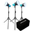Dracast X Series M80 Daylight LED 3 Light Kit with Nylon Padded Travel Case view 1