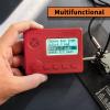 Mini CW Trainer Morse Code Trainer with Display, Moore Simo Wales Code Shortwave Radio Telegraph Key Car Key Learning CW Radio for Telegraph Practice with Charging CableRed view 2