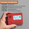 Mini CW Trainer Morse Code Trainer with Display, Moore Simo Wales Code Shortwave Radio Telegraph Key Car Key Learning CW Radio for Telegraph Practice with Charging CableRed view 3