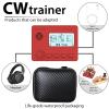 Mini CW Trainer Morse Code Trainer with Display, Moore Simo Wales Code Shortwave Radio Telegraph Key Car Key Learning CW Radio for Telegraph Practice with Charging CableRed view 4