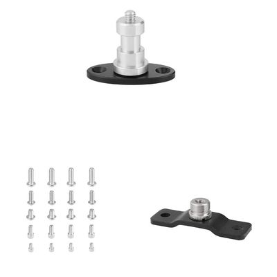 CAMVATE 1/4"-20 Thread Screw Connector + 1/4"-20 Stainless Steel Screw Pack + 5/8'' Male to 1/4'' Female