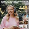 Edifier W800BT Pro Hybrid Active Noise Cancelling Headphones - Hi-Res Audio - AI Call Noise Cancellation - 45H Playtime - Fast Charging - Foldable - Wireless Over-Ear Bluetooth 5.4 Headphones - Gray view 2
