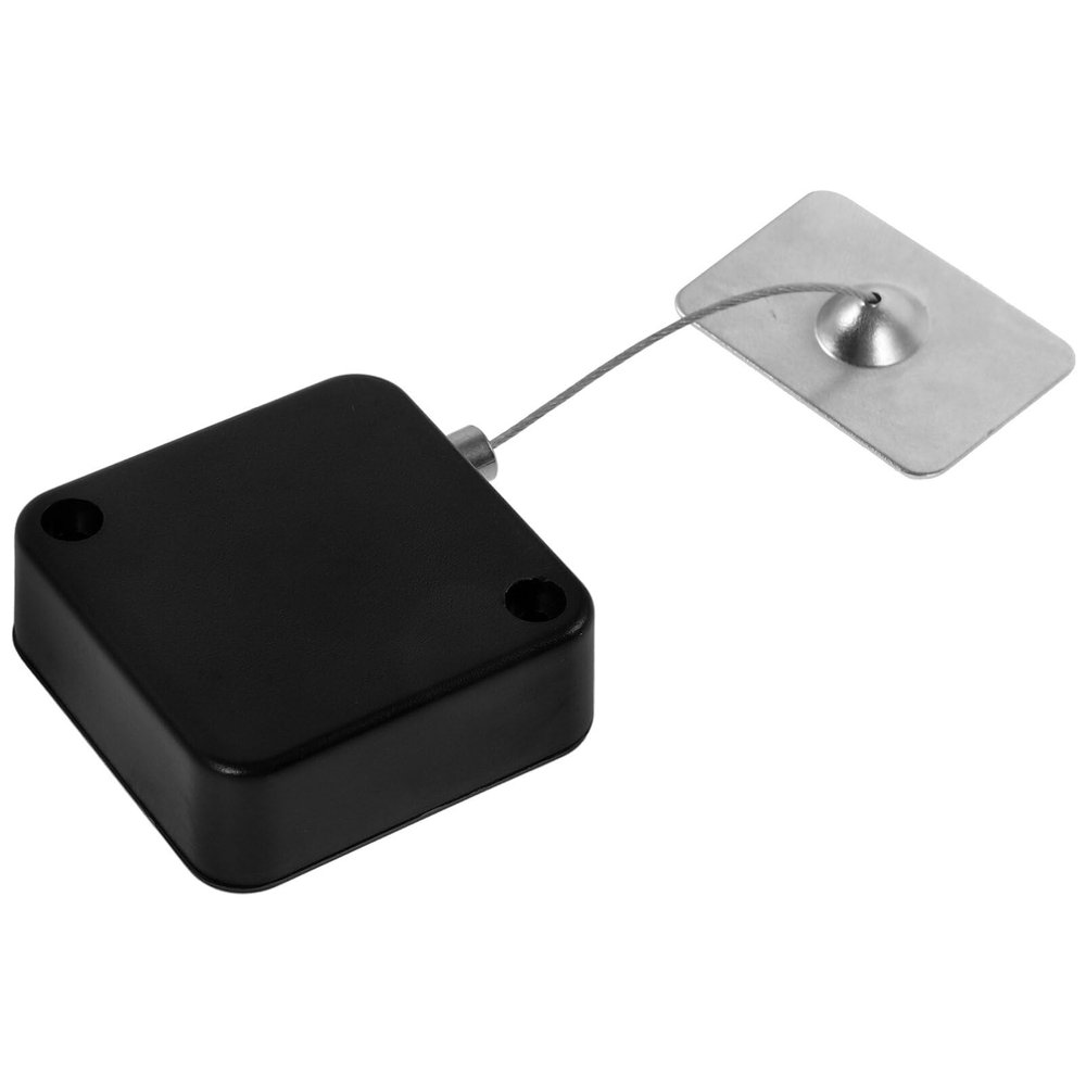 DirectNine Basics Retractable Laptop Cable Lock, Retractable Lock with Anchor Plate for Tablet Laptop Notebooks Electronic Products Square Plate