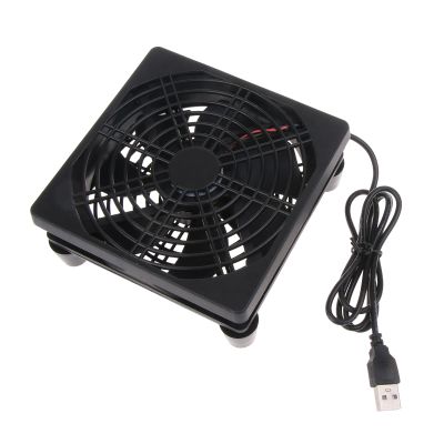 120mm Cooling Fan USB Powered Low Noise 5V 12cm PC Computer Heatsink Fan for Router Optical Computer Router Cooling Fan