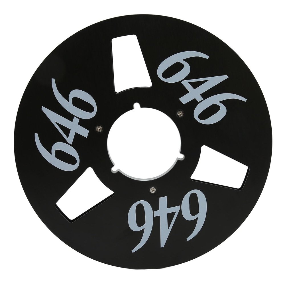 10 Inch Pickup Reel, 3 Hole Open Reel, Aluminum Alloy Sound Pickup Reel, Resists Flexing Grip Flange, Reel