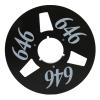 10 Inch Pickup Reel, 3 Hole Open Reel, Aluminum Alloy Sound Pickup Reel, Resists Flexing Grip Flange, Reel view 1