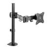 ELUKHT Monitor Mount, Ultrawide Monitor Arm Desk Mount for 13 to 32 Inch Screen, Heavy-Duty Fully Adjustable Arms, with Swivel, Height Adjustable view 1