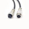 BOUUNCIY 29.53 ft GX12 3 Pin Male to Female Head Aviation Cordset, GX12 3Pins Female to Male Connector Electrical Cable Panel Mount Circular Metal Aviation Adapter Cordset for Ships 20AWG (9meter) view 1