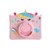 3D Cute Unicorn Case for Samsung Galaxy Tab A 10.1 inch 2019 SM-T510/T515,Kawaii Cartoon Kids Teens Boys Girls Women Unicorn Soft Silicone Case with 360 Rotating Stand view 1