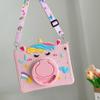 3D Cute Unicorn Case for Samsung Galaxy Tab A 10.1 inch 2019 SM-T510/T515,Kawaii Cartoon Kids Teens Boys Girls Women Unicorn Soft Silicone Case with 360 Rotating Stand view 2