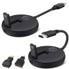 Wireless HDMI Transmitter and Receiver Kit. HDMI Wireless Extender Supports 2.4/5GHz Frequencies for Streaming of Video and Audio from Devices Such As Laptops, Cable Boxes, Cameras to Your Monitor/TV view 1