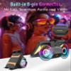Ulefone Sound KIT for Armor Pad 3 Series, 2-in-1 Sound and Stand, 9W Power 114dB, Dual Colorful LED Lights, 8-pin Connector No Lag, Anti-Slip Pads view 4