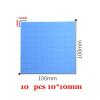 10pcs 10x10mm Blue Thermal Pad for GPU CPU Cooling Heat Sink Conductive Thermal Pad 3w/mk (Color : 10X10, Size : 0.5mm) view 2