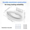 SONGCHEER Wall Bracket for Eero Max 7 Aluminum Alloy Max 7 Wall Mount Sturdy and Durable Space Saving Wall Mount Holder Compatible with Max 7 Mesh WiFi Router (White-1Pack) view 2